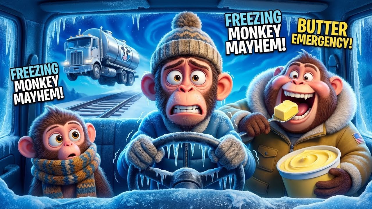 Monkey Truck Team: Turning Milk into a Giant Mountain of Butter?! 🥛