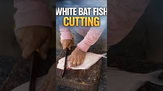 Fresh White Bat Fish Cutting – Watch Till the End 🤍🐠