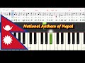 National anthem of nepal sheet music