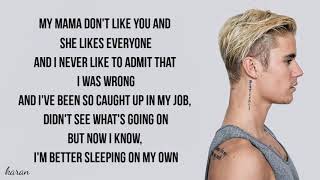 Justin Bieber - Love Yourself (Lyrics)