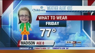 Weather Alert Kid: 8-year-old Madison