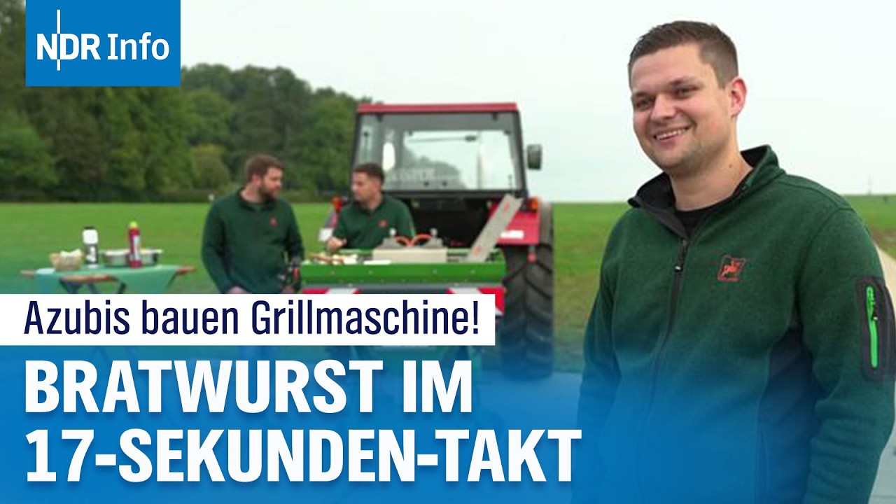 Bratwurst-Roboter: Azubis bauen automatische Grillmaschine für 17-Sekunden-Takt | NDR Info