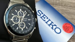 Seiko Chronograph Blue Dial Men's Watch SSB177P1 (Unboxing) @UnboxWatches -  YouTube