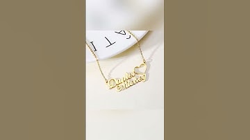Stylish name pendant ideas collections gold name pendant ideas #shorts #ytshorts