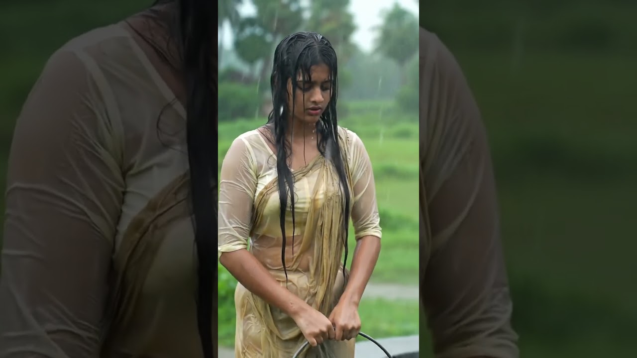 Part 265 village girl doing work at Well Cleaning Work 