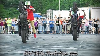 ILL CONDUCT STUNT SHOW WILDCAT HARLEY DAVIDSON - COLE FREEMAN AJ SOEHLKE