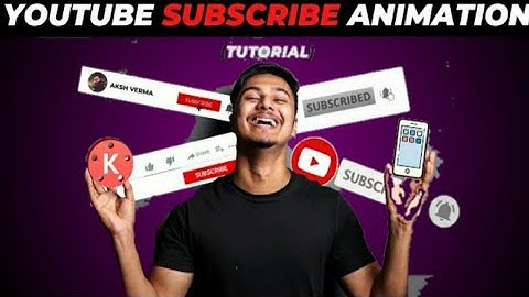 How to make subscribe  bell intro animation subscribe in android | intro kaise banaye
