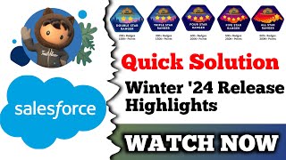Winter '24 Release Highlights | Salesforce Trailhead | Quiz Solution