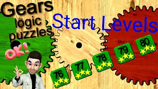 Gears logic puzzles, Start Levels 76,77,78,79,80