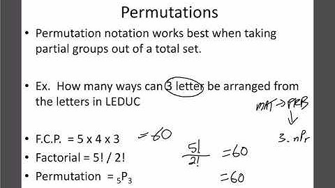 Math 30-1: Perms and Combs 2: Permutations
