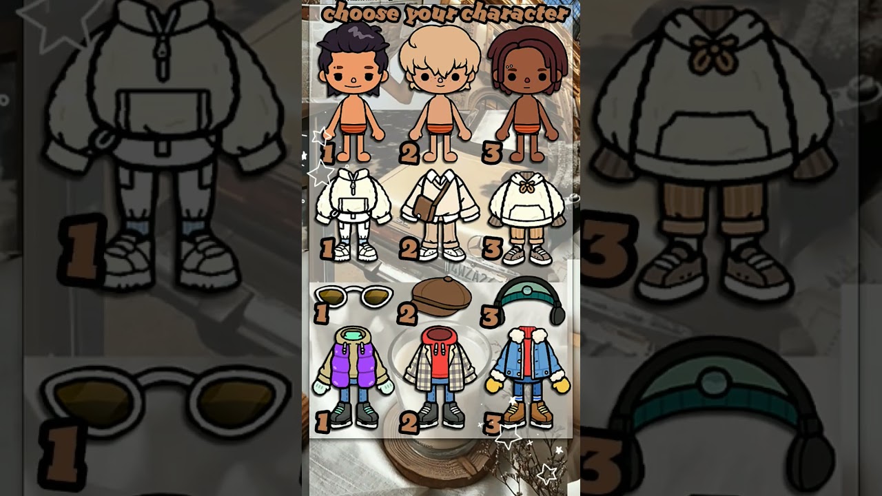 Choose your male character 🤎🤍🧸 |Toca Boca World| 