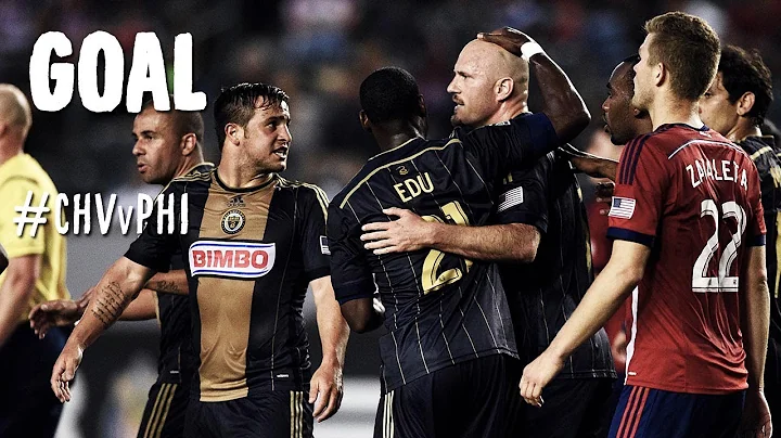 GOAL: Conor Casey heads home perfect cross from Cr...