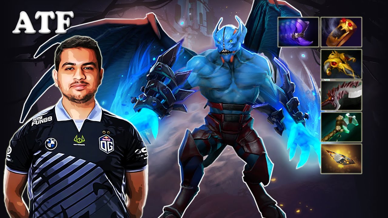 ATF - Night Stalker Offlane with Yatoro AntiMage | Dota 2 7.31b Gameplay