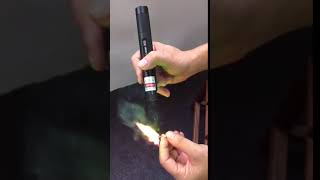 303 green laser burn a match