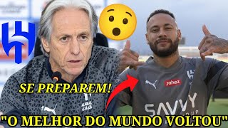 OLHA O QUE JORGE JESUS TÉCNICO DO AL-HILAL FALOU DE NEYMAR😯