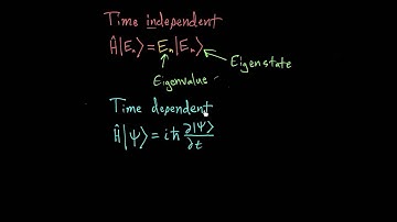 Time independent vs time dependent Schrodinger equations