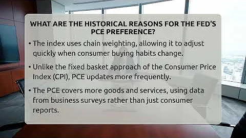 What Are The Historical Reasons For The Fed's PCE Preference? - Inflation Insight Channel