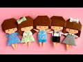 【折り紙】人形（男の子、女の子）の作り方