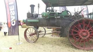 antique CASE 1876 STEAM TRACTION ENGINE walk around