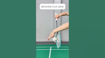 Backhand flick serve #badminton #badmintonlovers