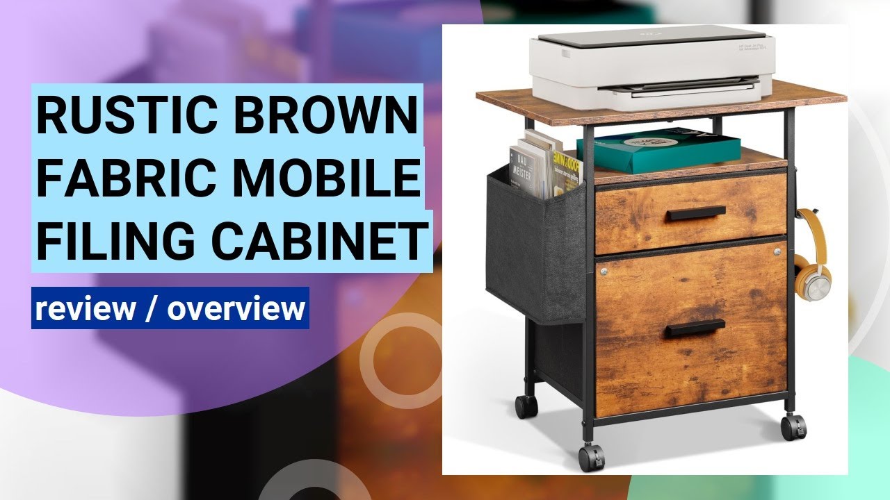 Review: Versatile Fabric Mobile Filing Cabinet & Printer Stand for Home Office