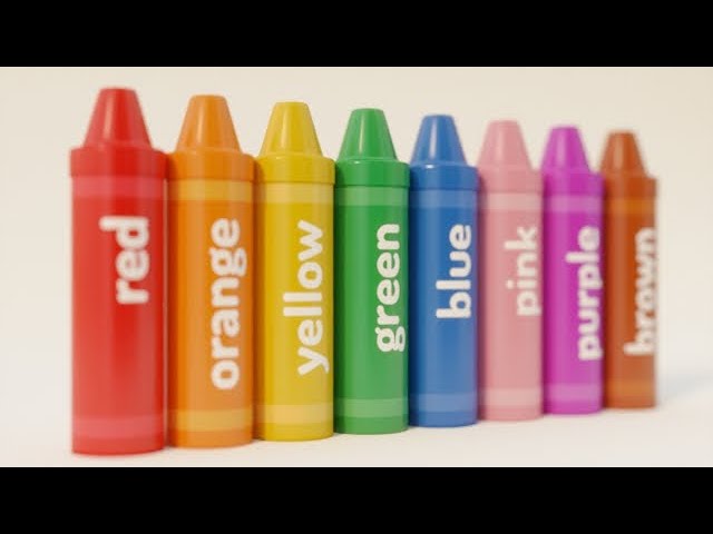 Best Learning Video for Toddlers Learn Colors with Crayon Surprises! 