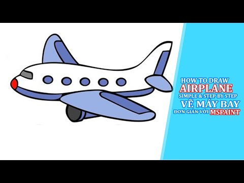 Video Vẽ tranh máy bay đơn giản - youtube