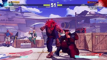 STREET FIGHTER V  Akuma lk Tick Throw Raging Demon