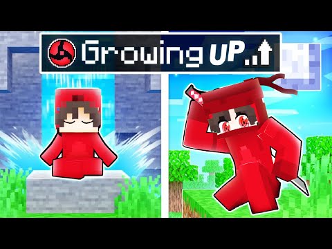 GROWING UP as a NINJA In Minecraft!