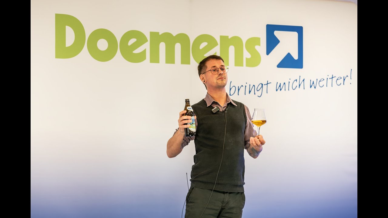 Deutsche Meisterschaft der Biersommeliers 2024 - Finalpräsentation des Zweiplatzierten Franz Uhlig