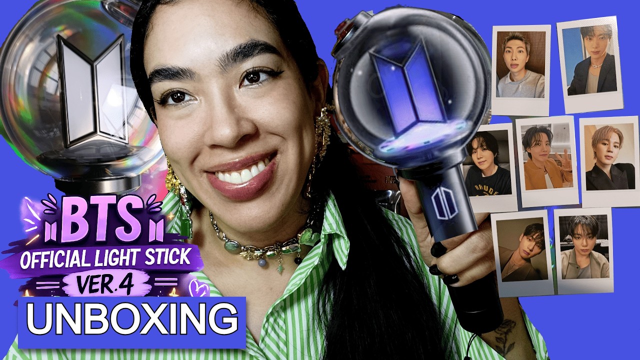 BTS OFFICIAL LIGHT STICK VER.4 Unboxing ARMY BOMB V4 weverse/DHL impuestos y envio💜Español
