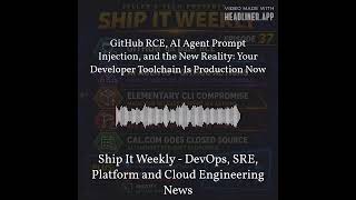 Ship It Weekly - GitHub RCE, AI Agent Prompt Injection, and the New Reality: Your Developer...