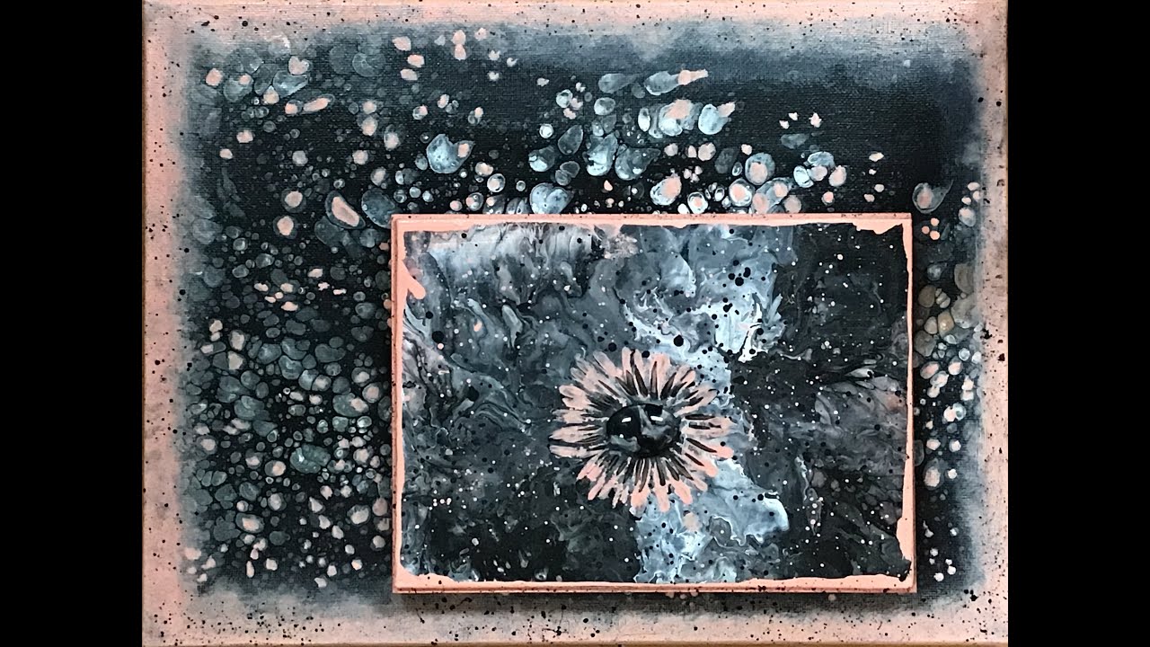 Acrylic Art | Dimensional Double Trouble | Paint Pour with Dimension