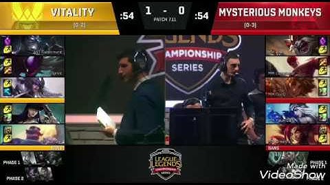 VIT vs MM Highlights Game 2 EU LCS SUMMER 2017 Vitality vs Mysterious Monkeys W3D1