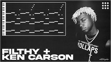 HOW F1LTHY MAKES CHAOTIC BEATS FOR KEN CARSON | #flstudiotutorial #tutorial #kencarson