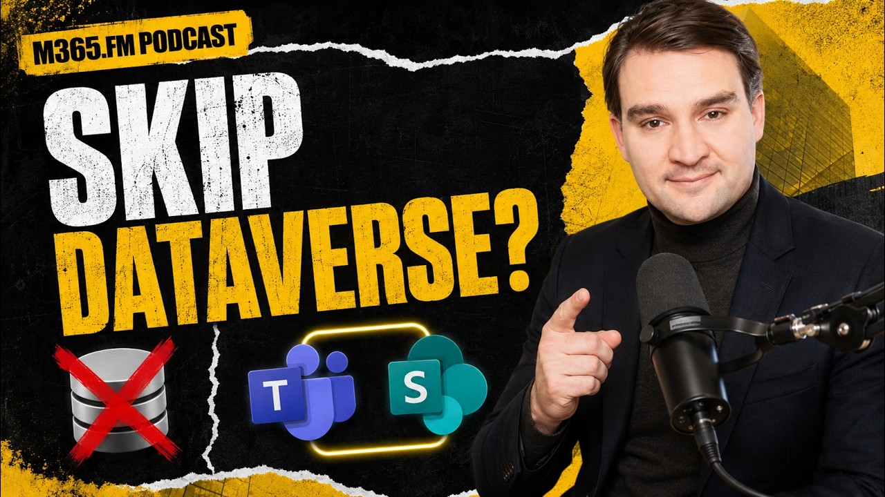 Model‑driven Power Apps vs Teams and SharePoint: when to skip Dataverse and use Fusion...