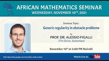 Alessio Figalli | Generic regularity in obstacle problems