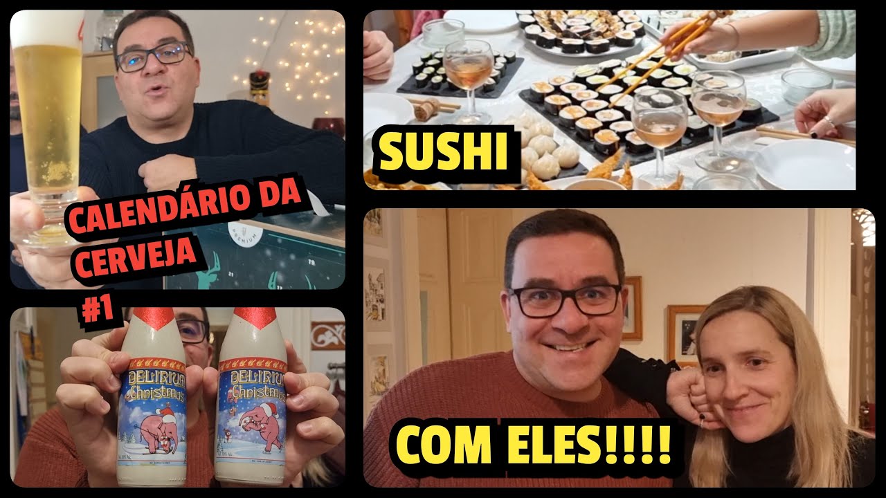 AS VISITAS CHEGARAM-SUSHI COM O RIC E A SILVIA