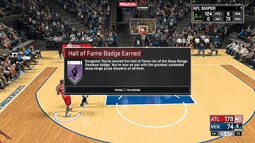 NBA 2K17 How To Get Deep Range Dead Eye Hall Of Fame Badge