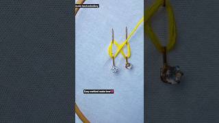 easy method make bow embroidery#stitch#bow#embroidery #stitchtricks#art#stitching#yt