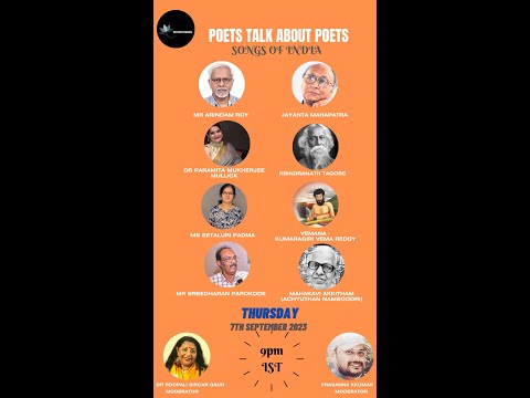 #Poets talk about Poets - 7th September 2023