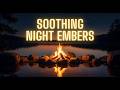 Campfire Sounds for Sleeping | Night Lake Ambiance | Crackling Campfire 10 Hours | Deep Sleep