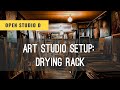Art Studio Setup: Drying Rack. The best way to dry wet paintings in your studio. Learn oil painting