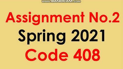 AIOU Code 408-2 Solved Assignment No.2 Autumn 2021