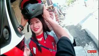 Naek angkot aja pake helm | jemput cewek | agga Motovlog