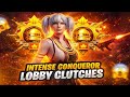 INTENSE CONQUEROR LOBBY CLUTCH 😱 | BGMI Pro Gameplay | 1v4 Squad Wipe