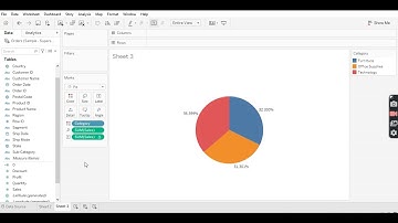 How to create Donut Chart  in Tableau