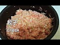 【餃子の具の作り方】キャベツを豚ひき肉の2倍入れてキャベツたっぷり餃子！ GYOZA (Japanese Dumplings) 日式煎饺 (饺子)