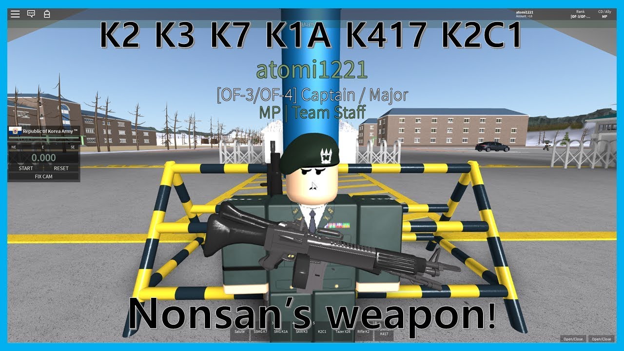Nonsan Traning Center S Weapons Atomi Youtube - camp nonsan v3 roblox