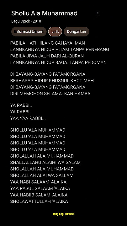 PABILA HATI HILANG CAHAYA IMAN - Lagu Opick #shortsvideo